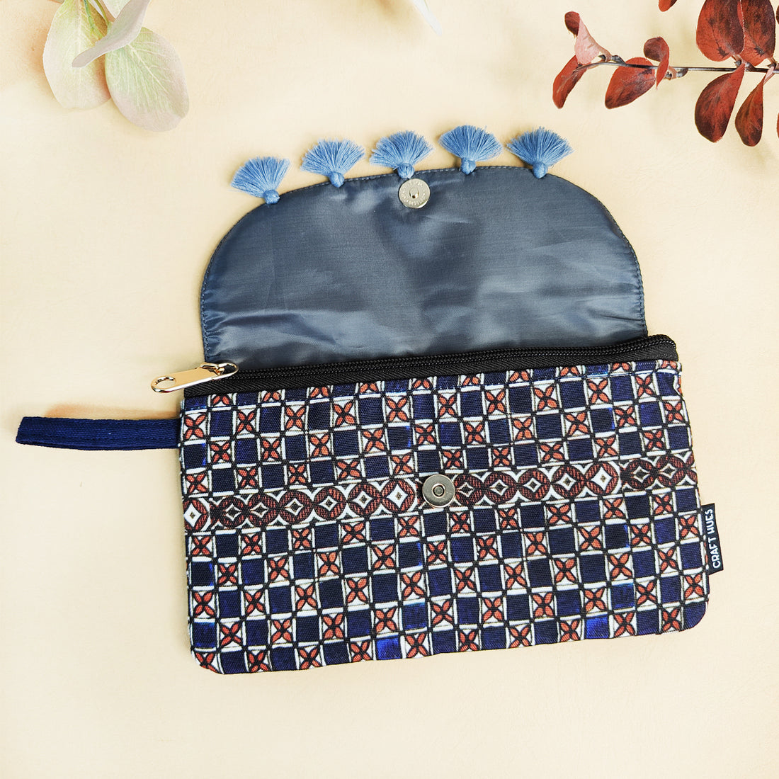 Tassel Wallet Combo-Blue-Green