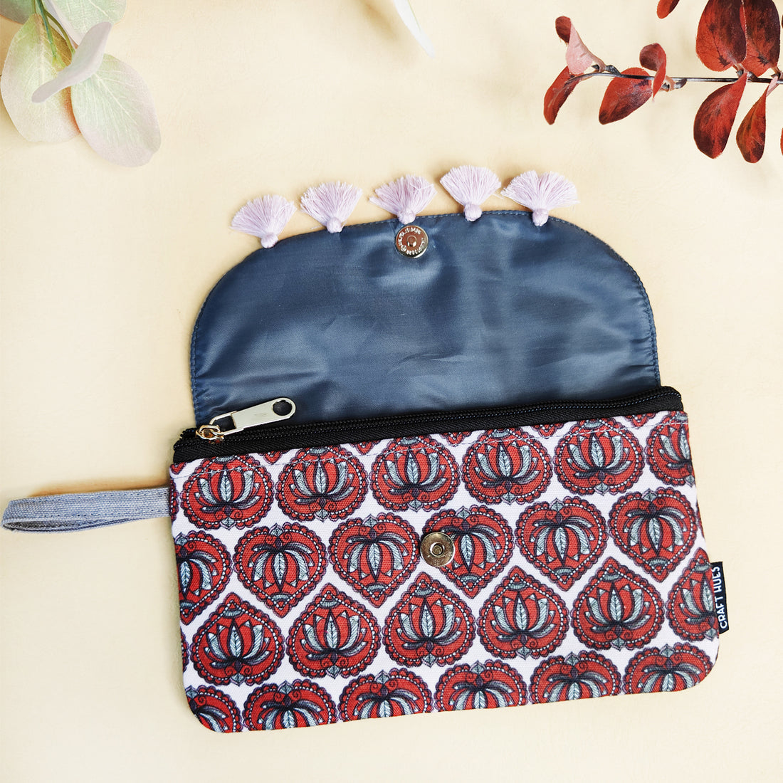 Tassel Wallet Combo-Red-Black