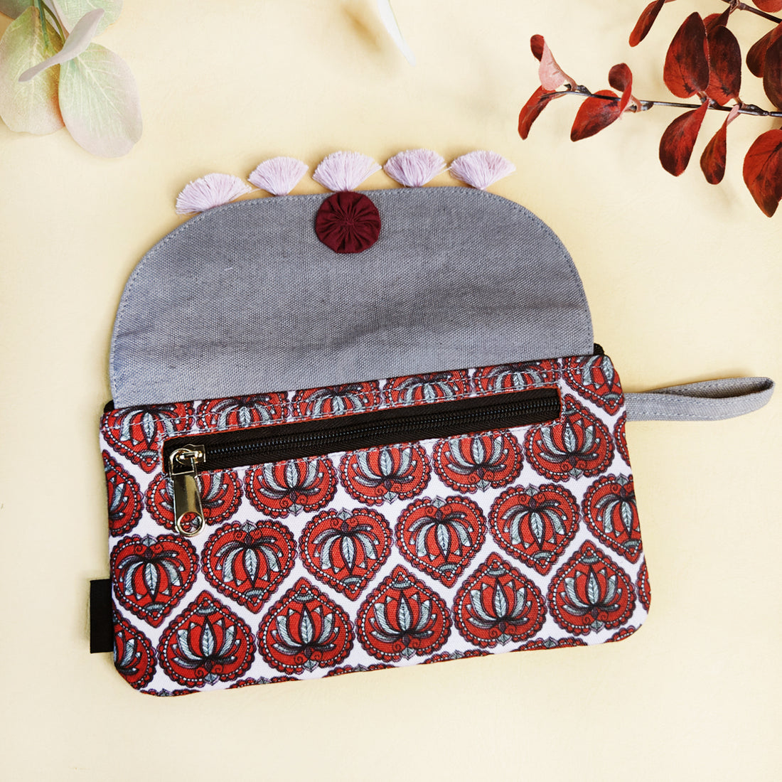 Tassel Wallet Combo-Red-Green