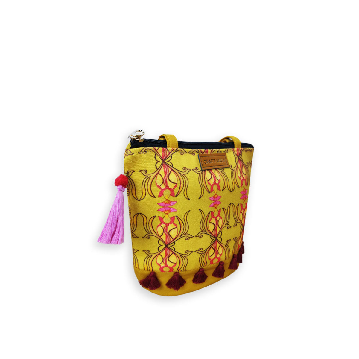 Yellow Mughal Bucket Bag