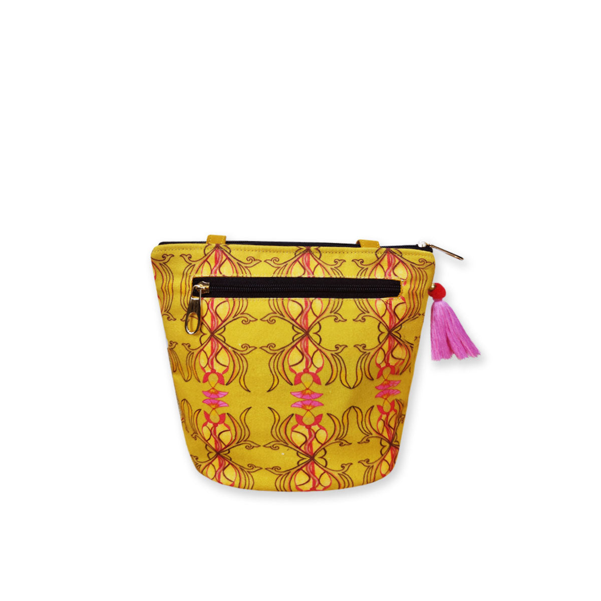 Yellow Mughal Bucket Bag