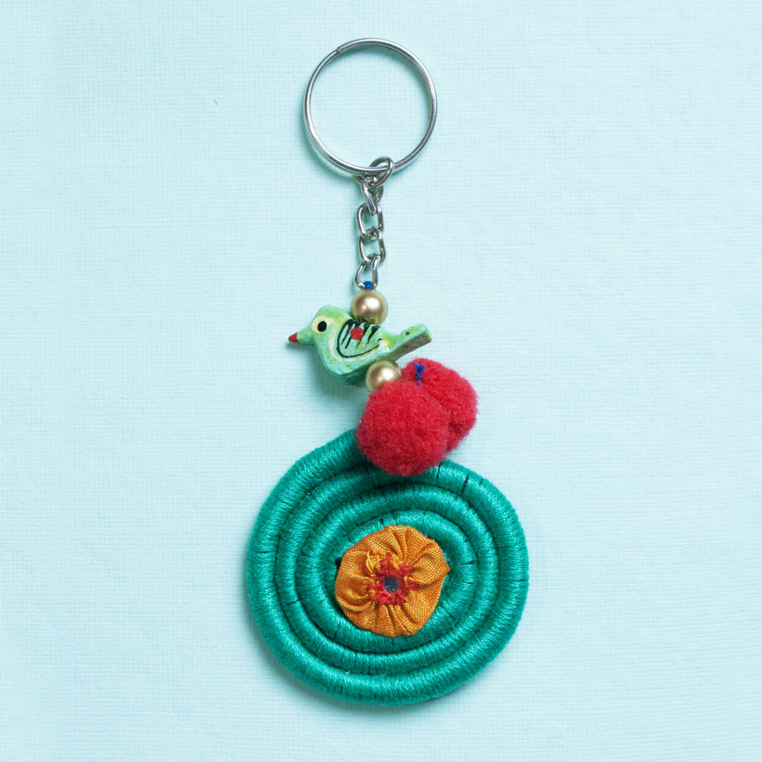 Mint Spiral Key ring/Bag Charm