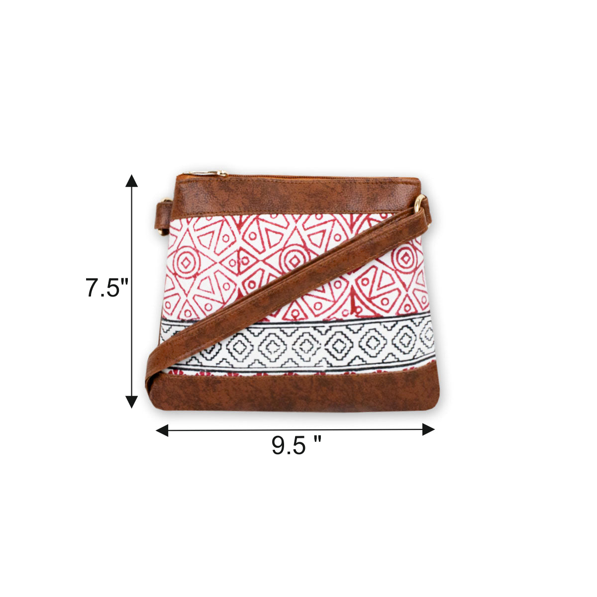 Chakra Block Printed Sling Bag