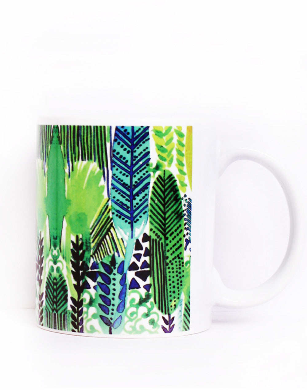 Green Leaves Coffee Mug