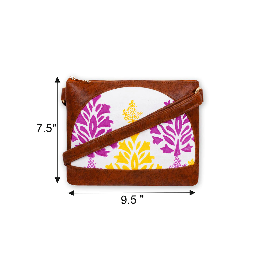 Gulabi Baagh Block Printed Sling Bag