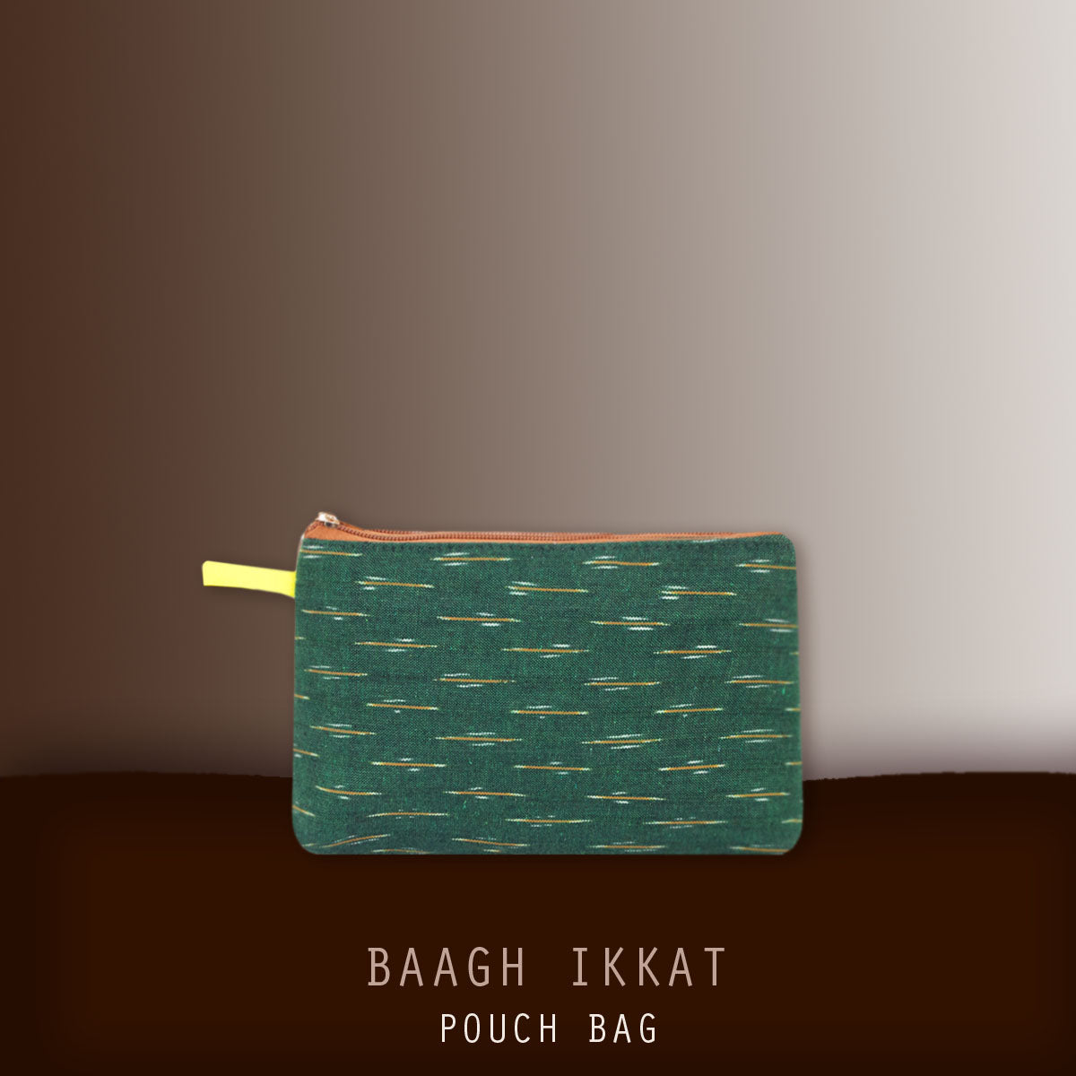Baagh Ikkat Pouch
