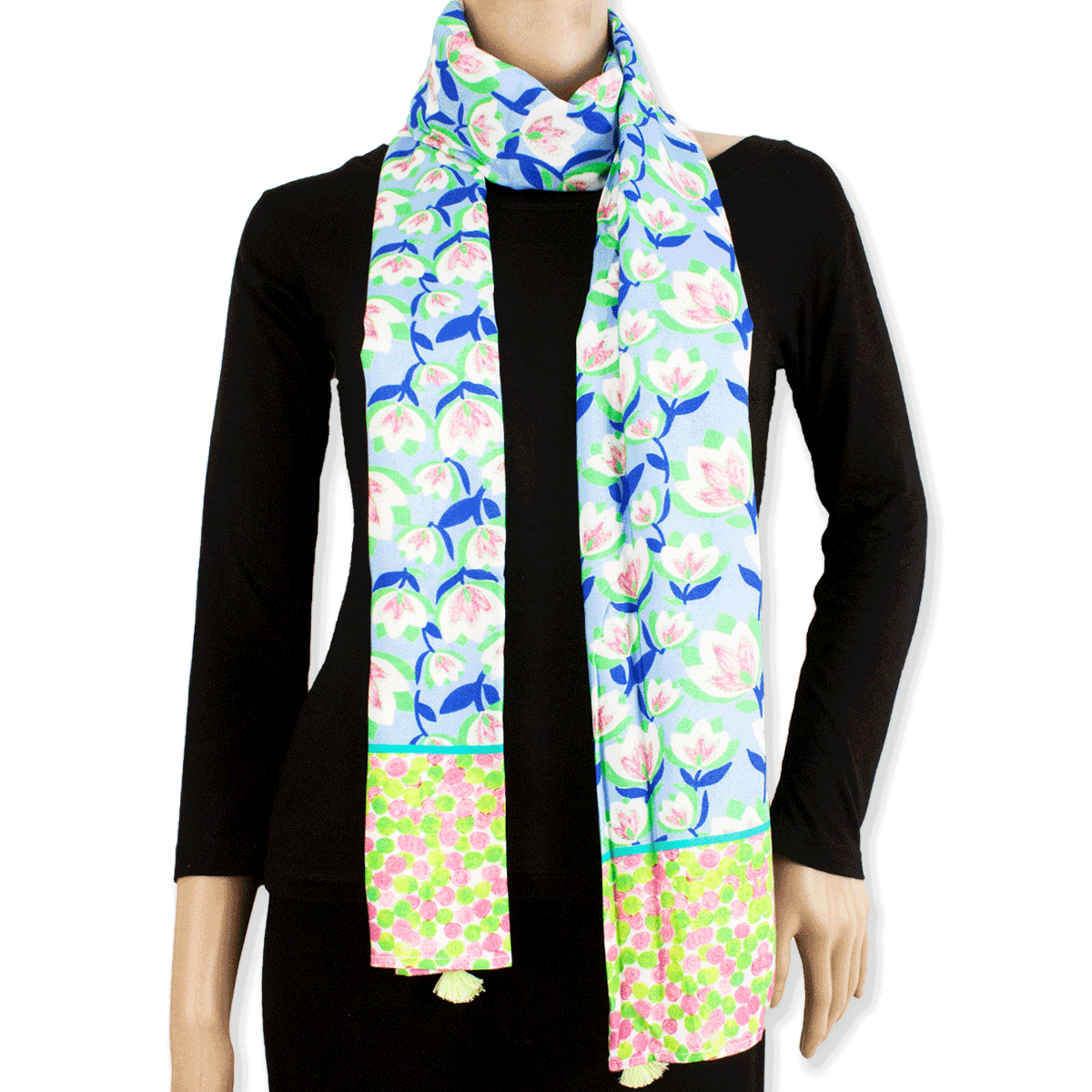 Blue Garden Stole