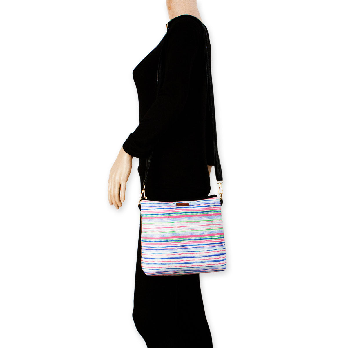 Blue Stripes Sling Bag