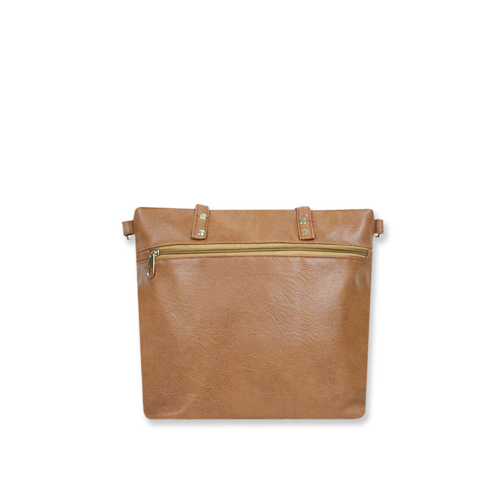 Brown Beauty Shoulder Bag with Sling