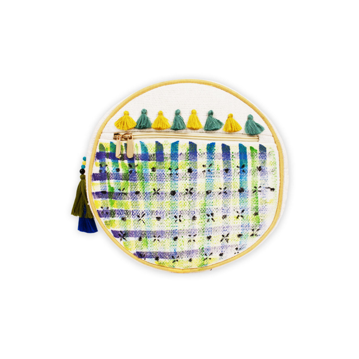 Checks Hand-painted Backpack