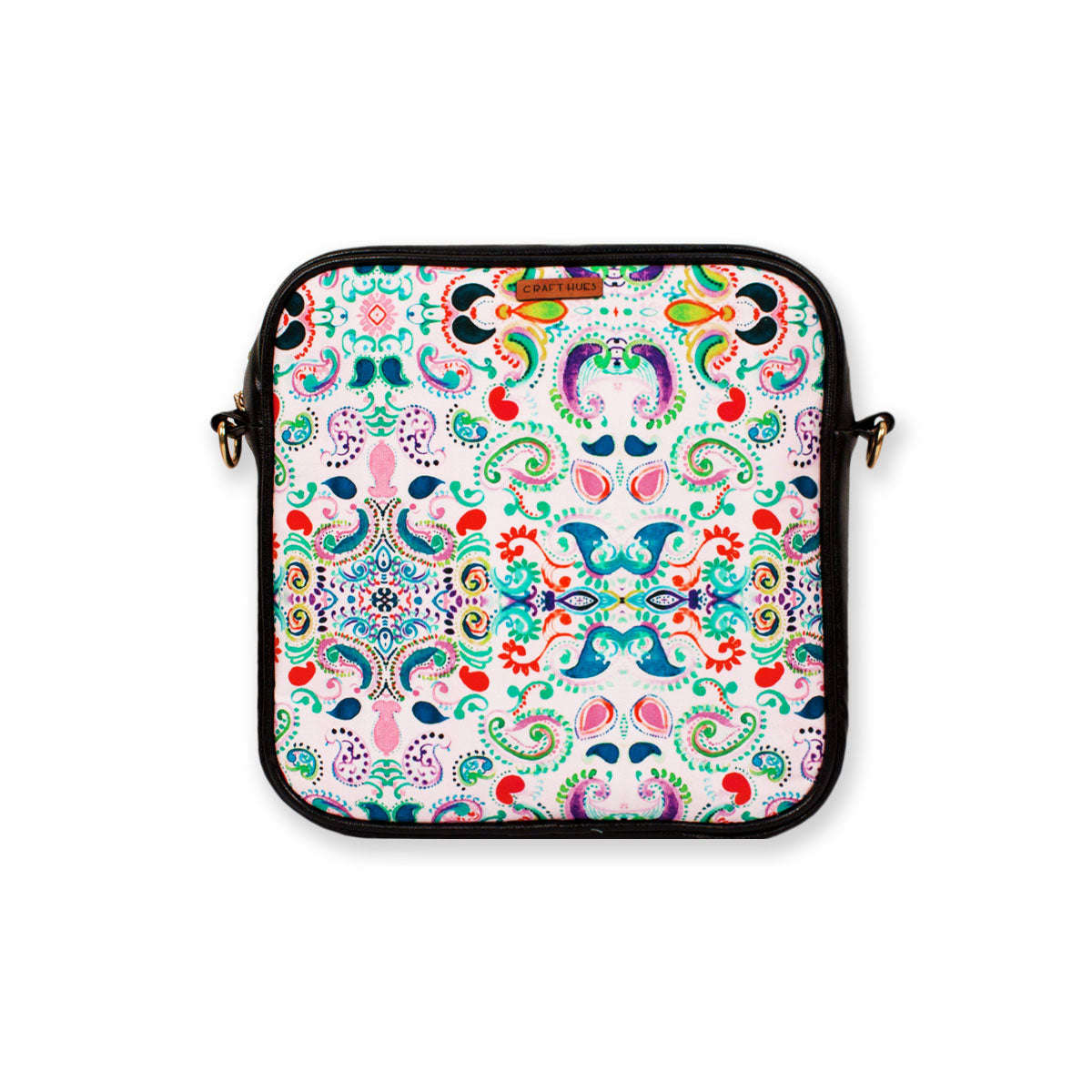 Paisley Rectangle Box Sling Bag