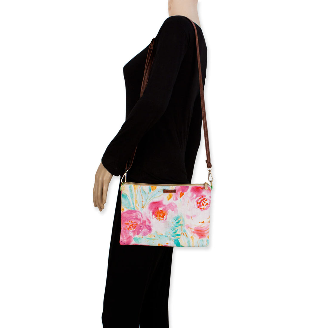 Craft hues Pink Rose Sling Bag