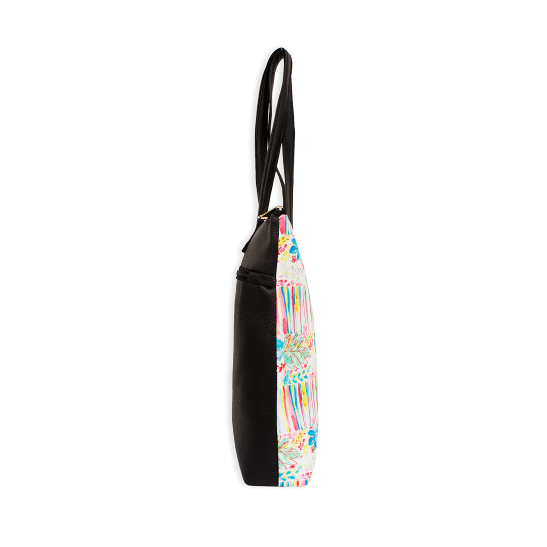 Floral Stripes Printed Tote