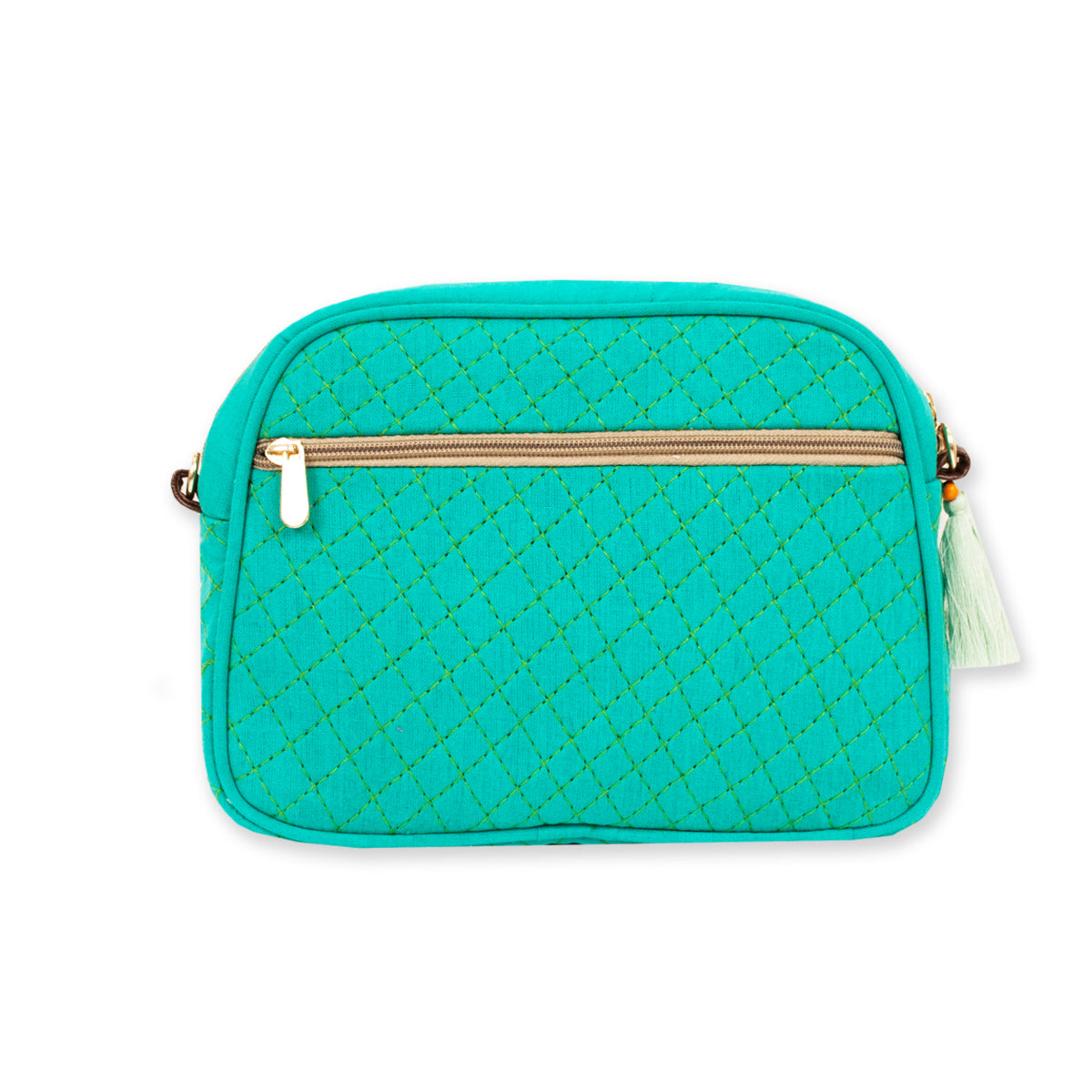 Green Stripes Canvas Sling Bag