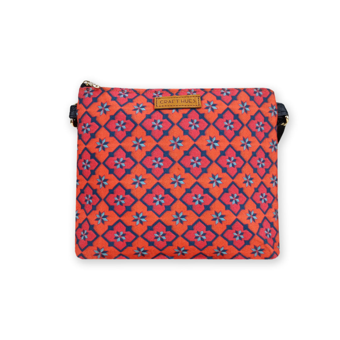 Peach Kites Tiles Sling Bag