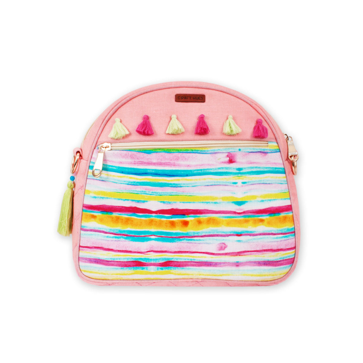 Pink Stripes Backpack