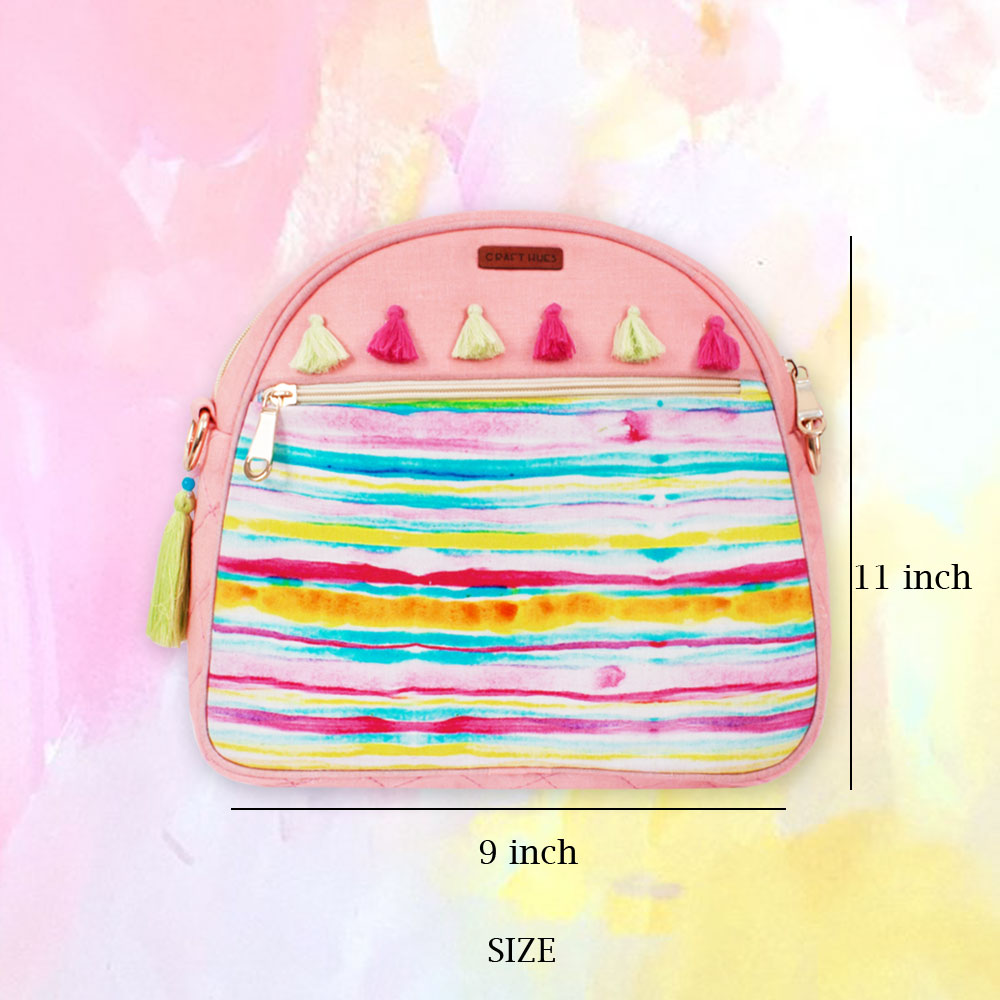 Pink Stripes Backpack