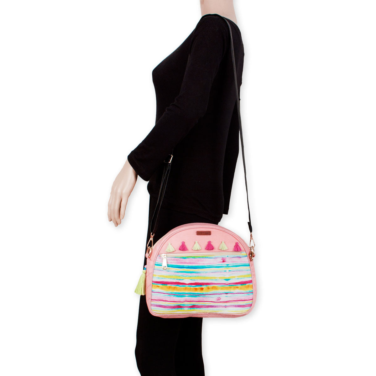Pink Stripes Backpack