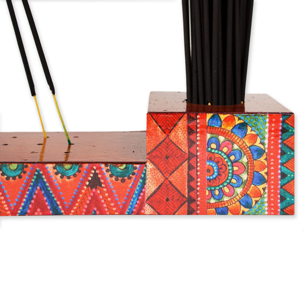 Red Mandala Agarbatti Stand and Storage Box