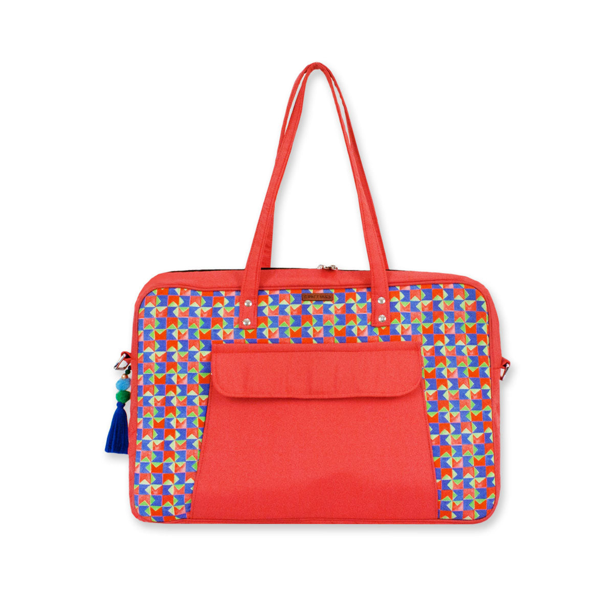 Red Checks Laptop Bag