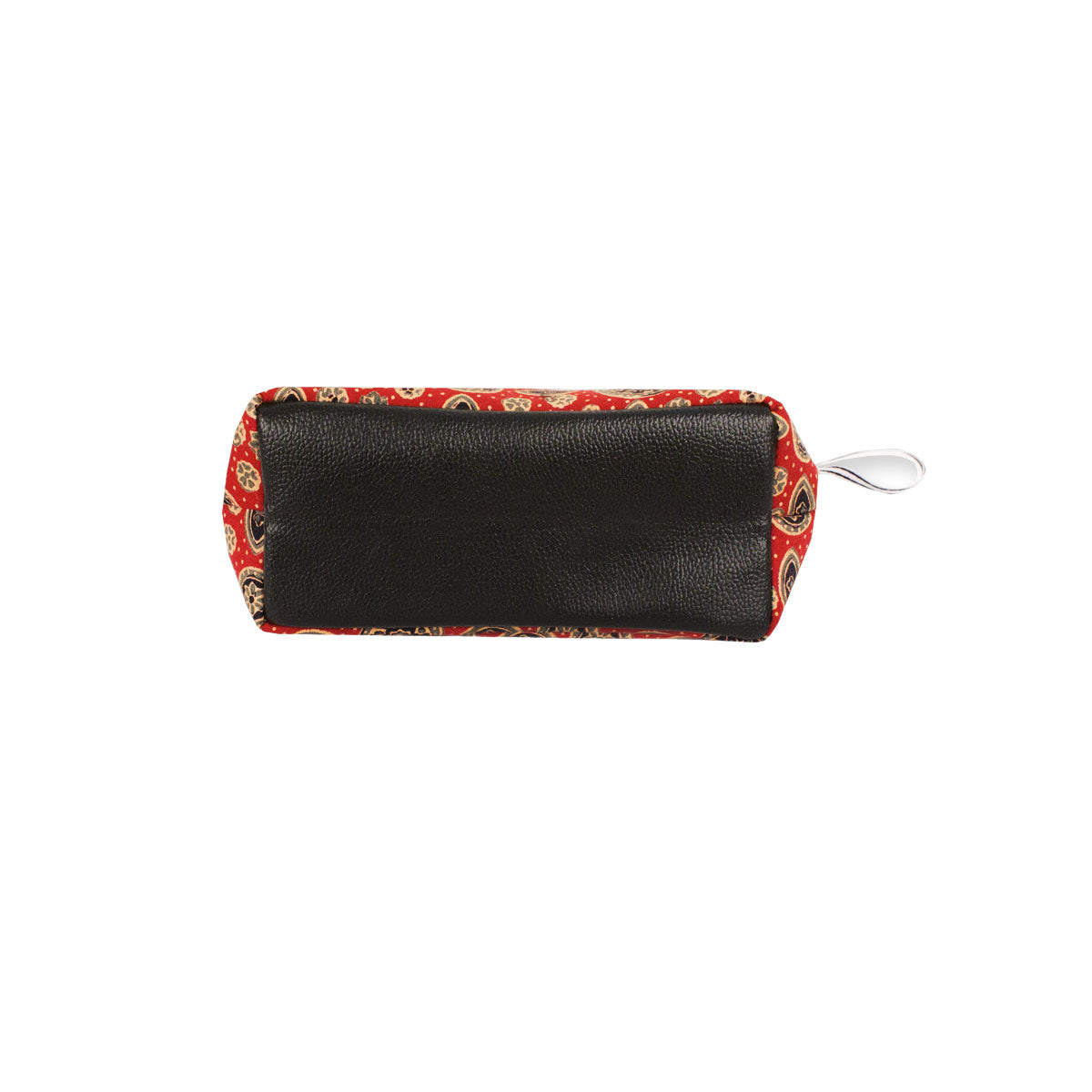 Red Ajrakh Block Printed Pouch