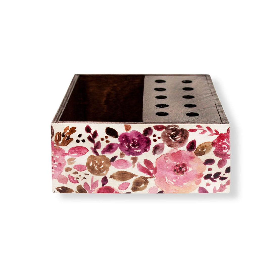 Wooden Table Organizer (Printed Coffee Brown)