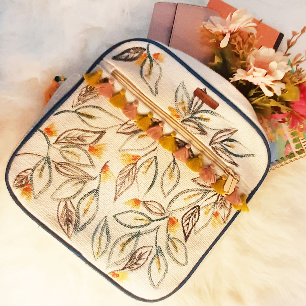 Autumn Hand-painted Backpack