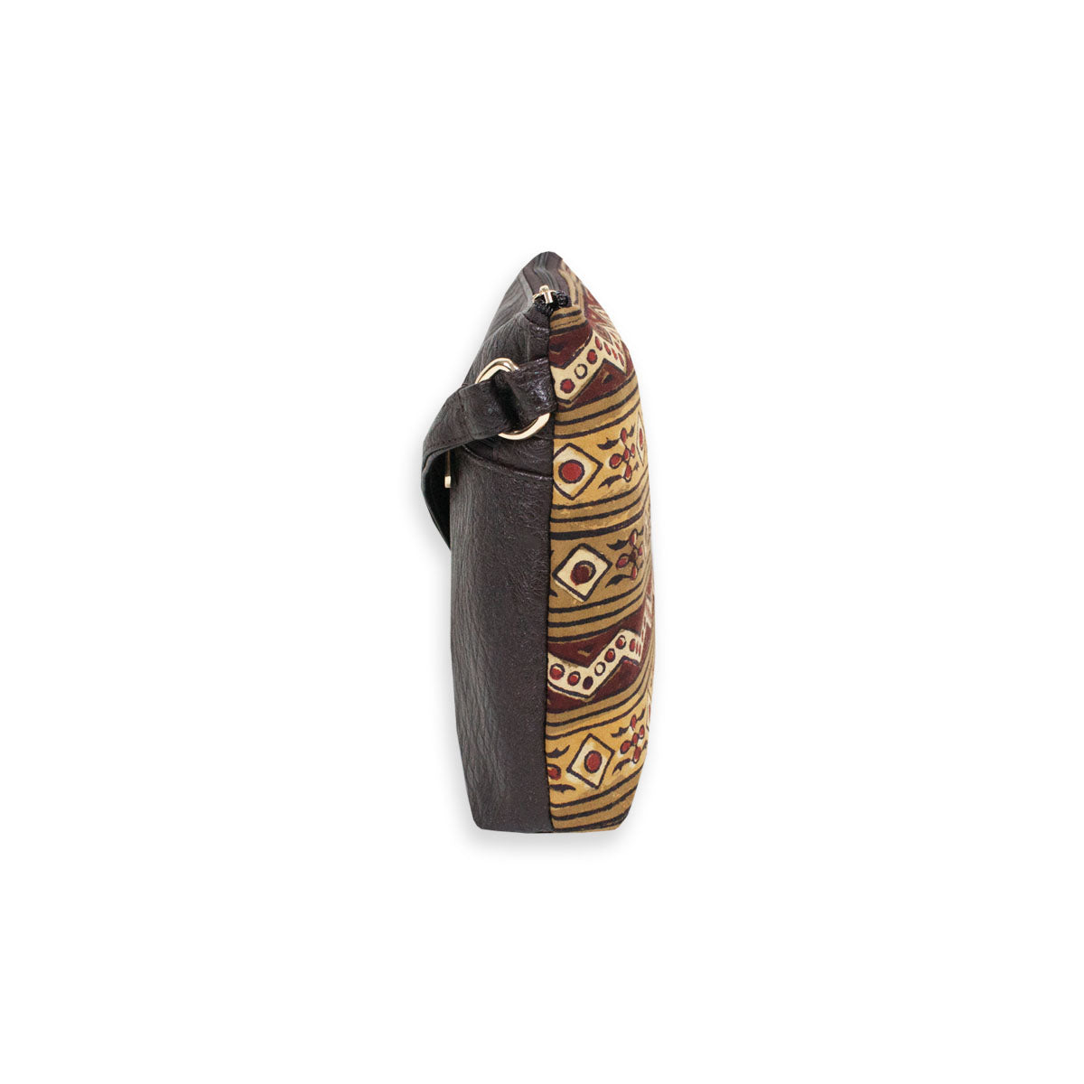 Block-Printed Aztec Sling Bag