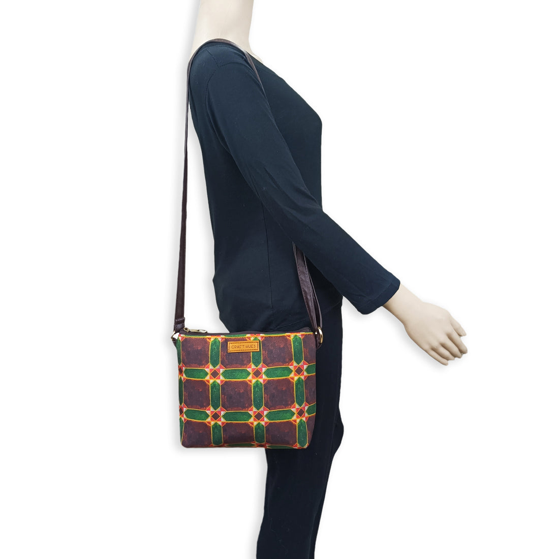 Checks Tiles Sling Bag