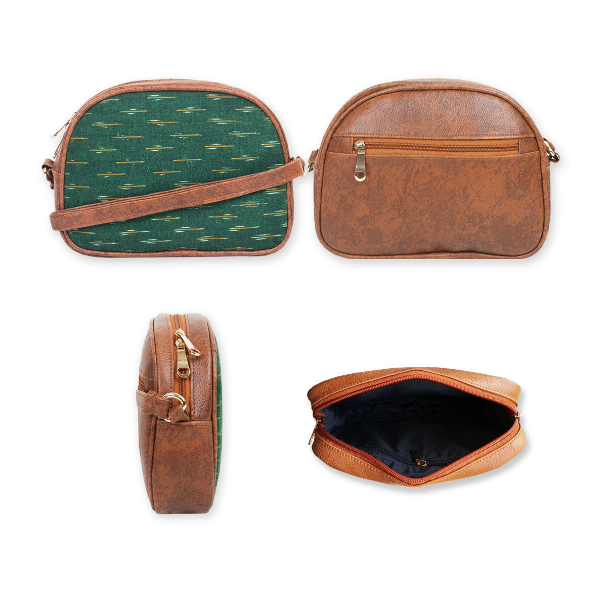 Baagh Ikkat Sling and Pouch Combo