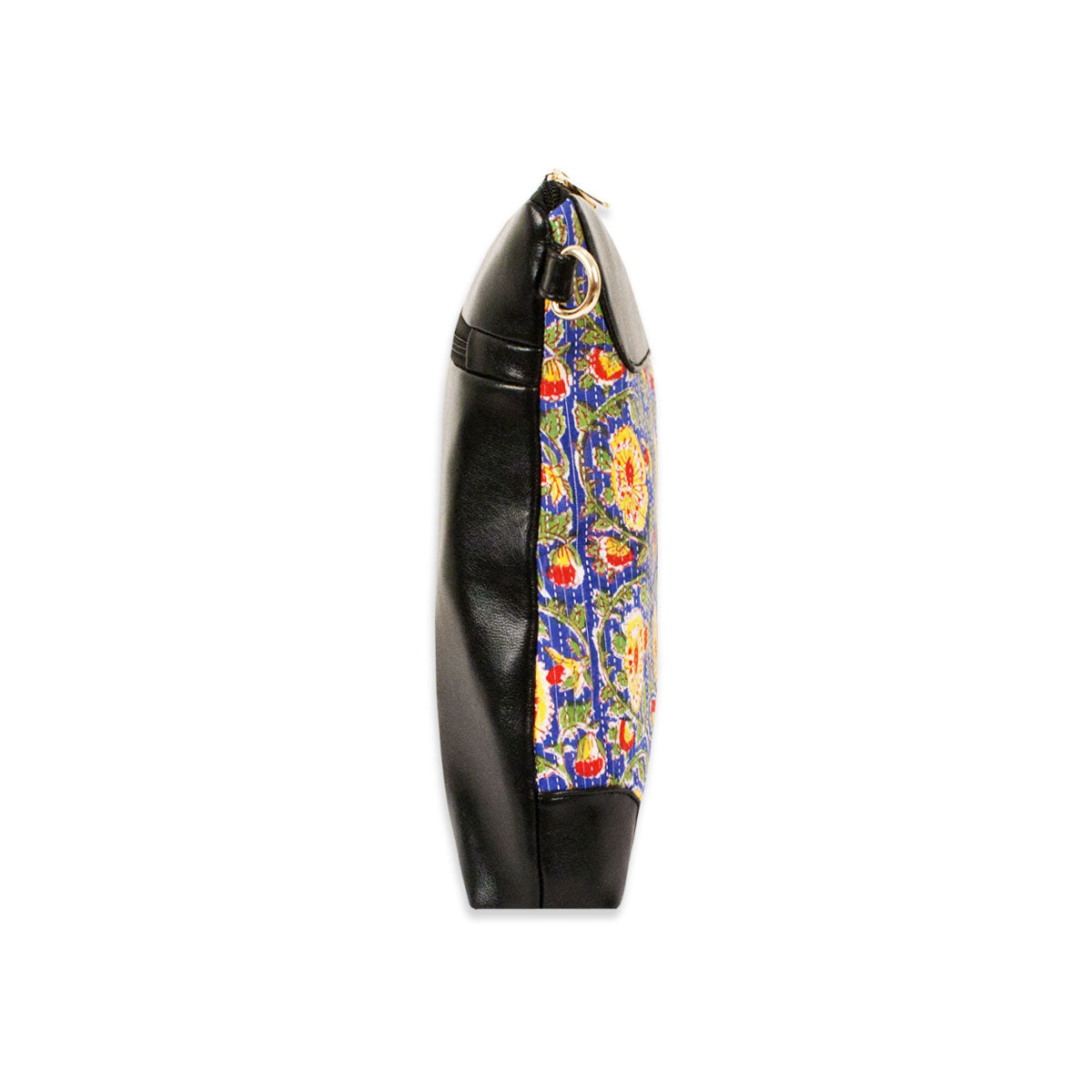 Blue Floral Printed Messenger Bag