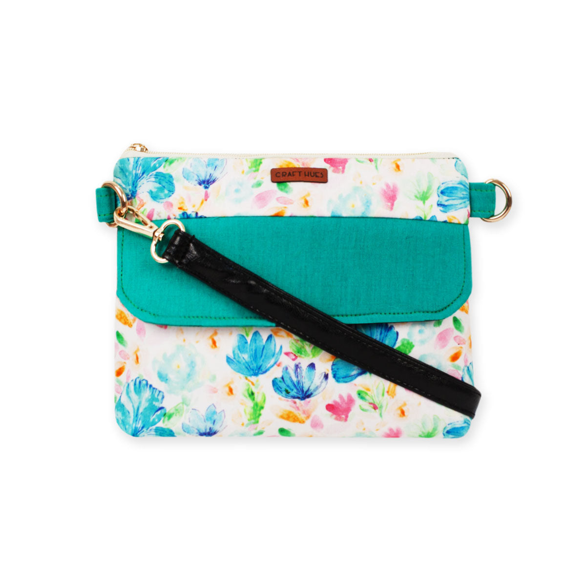 Blue Blooms Sling Bag