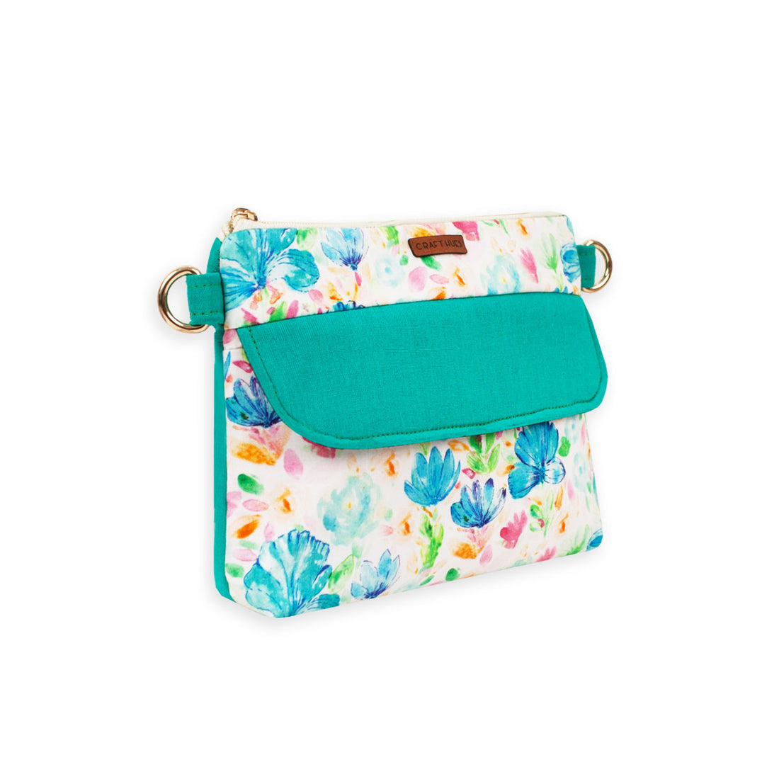 Blue Blooms Sling Bag