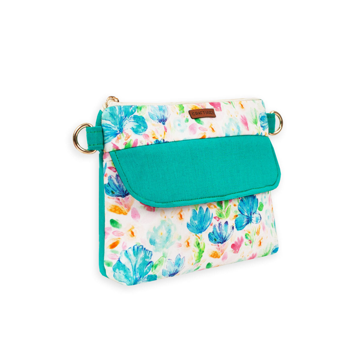 Blue Blooms Sling Bag