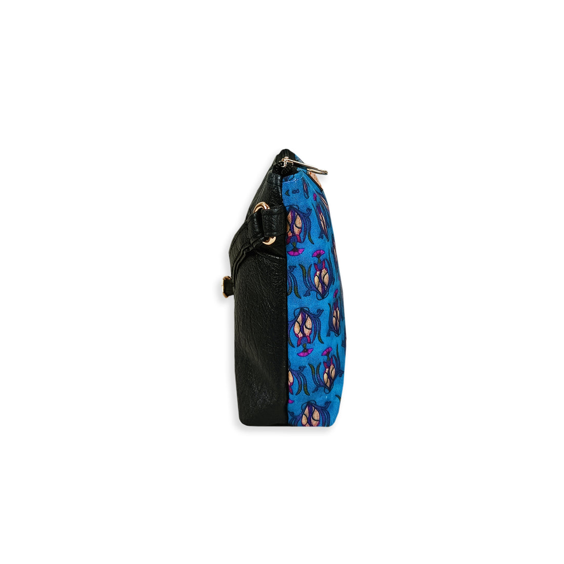 Blue Garden Tulip Art Nouveau Sling Pouch Combo