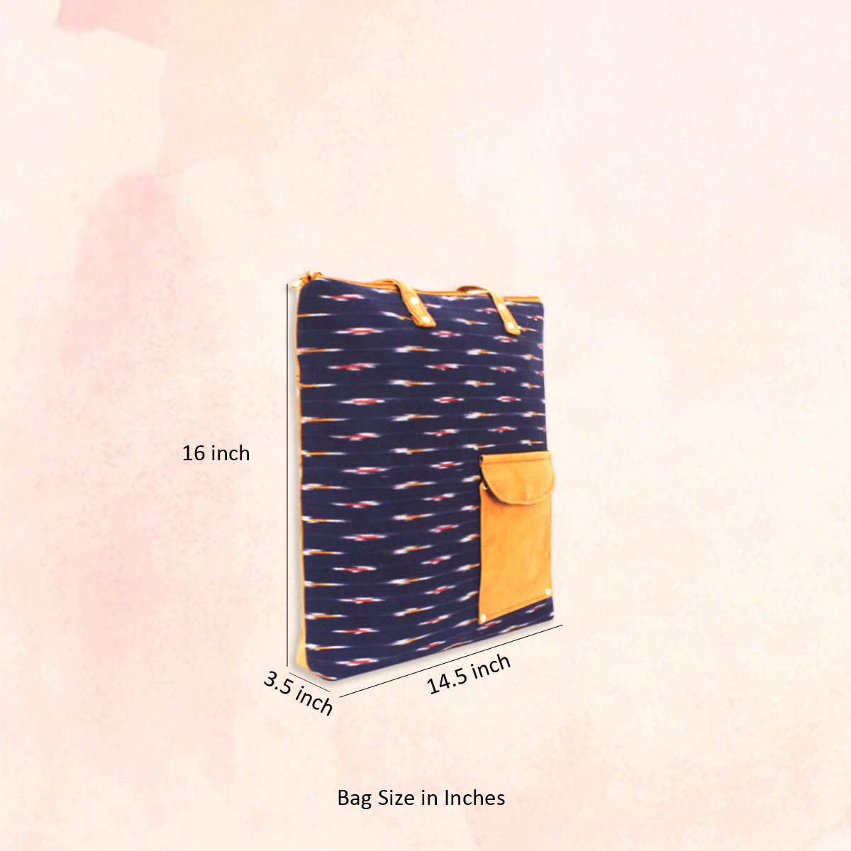Indigo Mood Ikat Office Bag