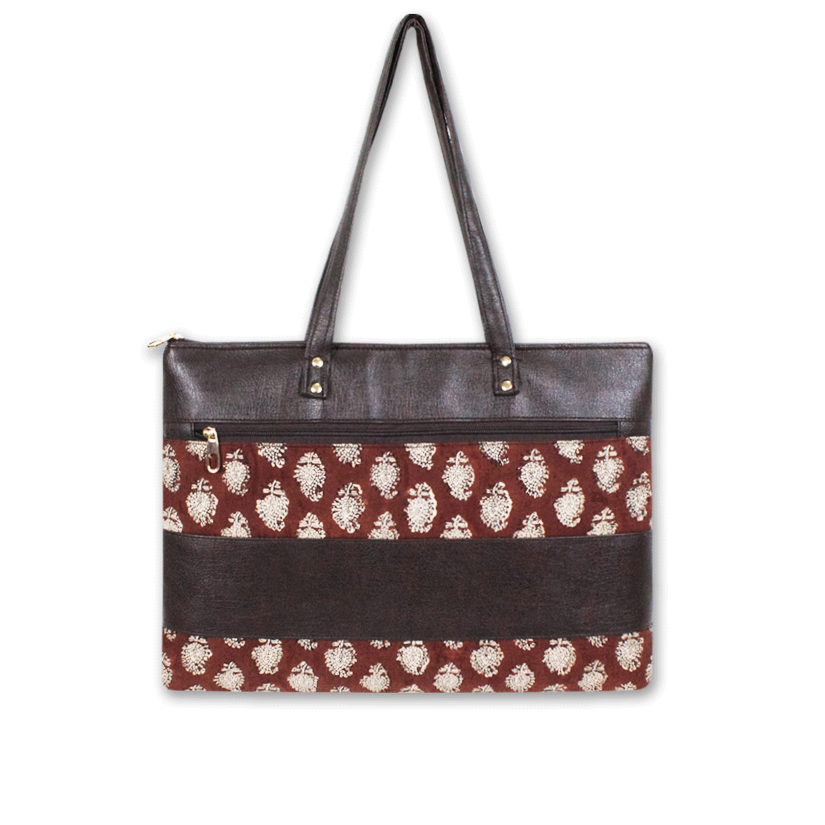 Maroon Buta Laptop Sleeve