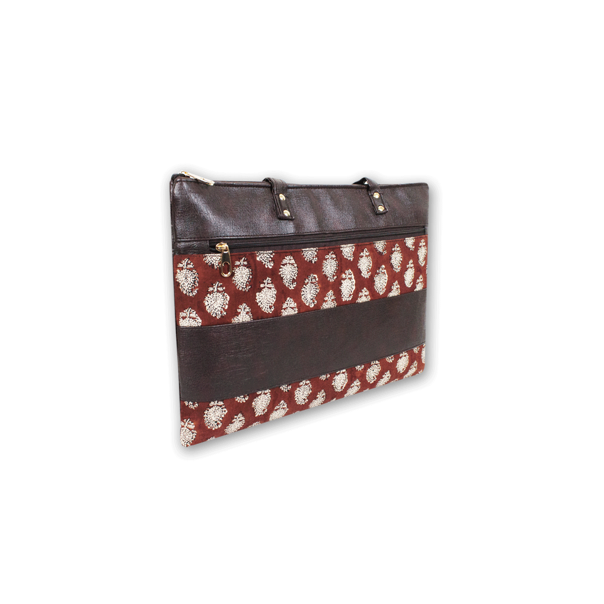 Maroon Buta Laptop Sleeve