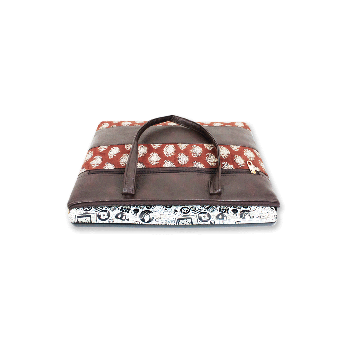 Maroon Buta Laptop Sleeve