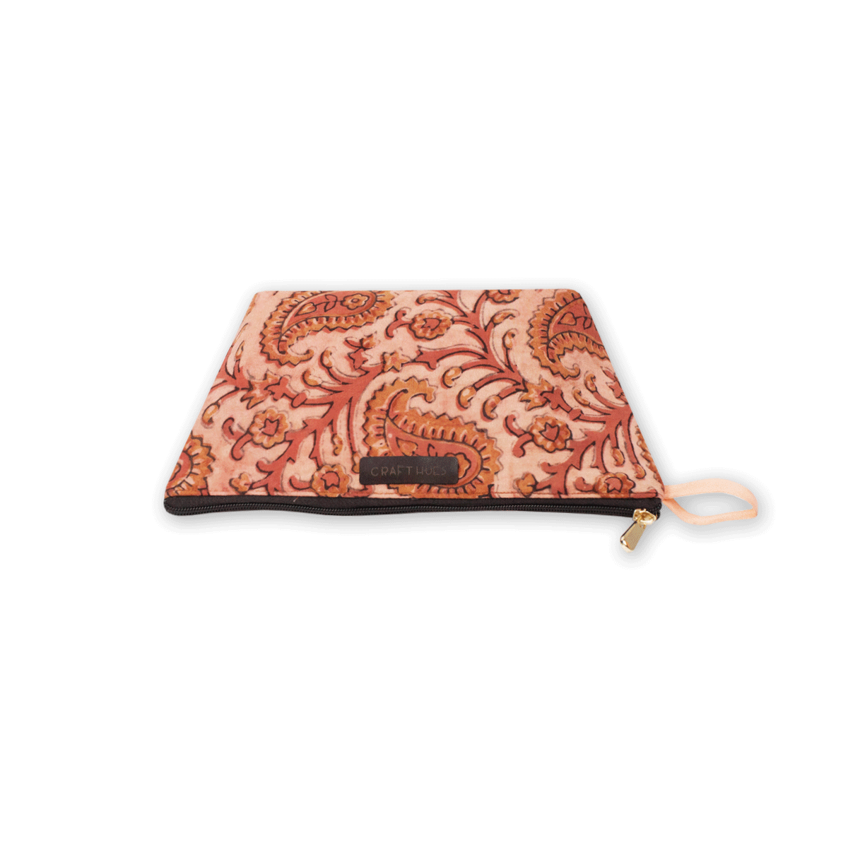 Paisley Block Printed Pouch
