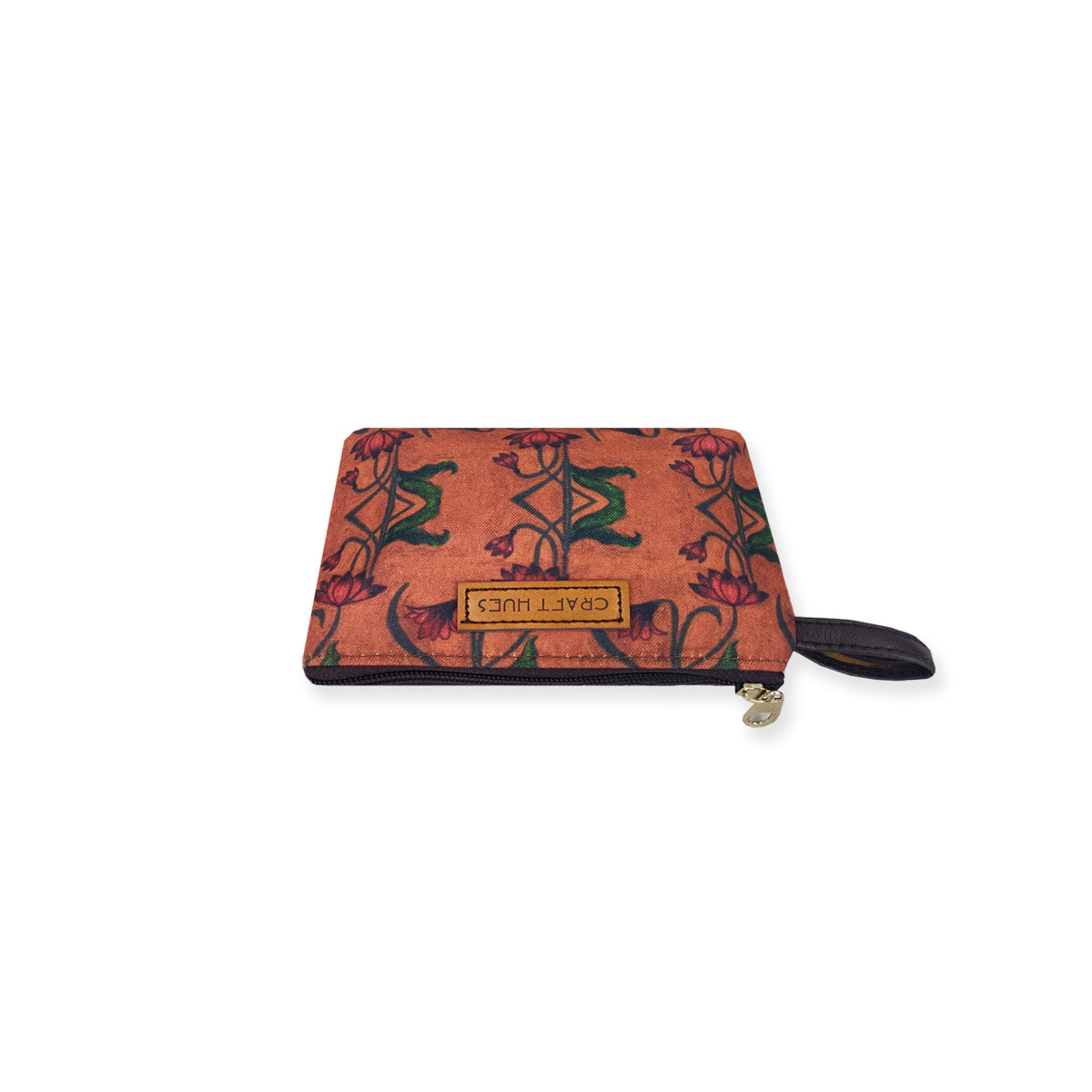 Brown Lotus Art Nouveau Multi-purpose Pouch
