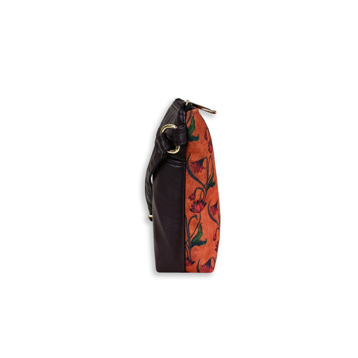 Brown Lotus Art Nouveau Sling Bag