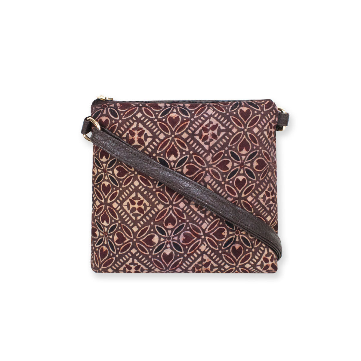 Block-Printed Four Petal Sling Bag