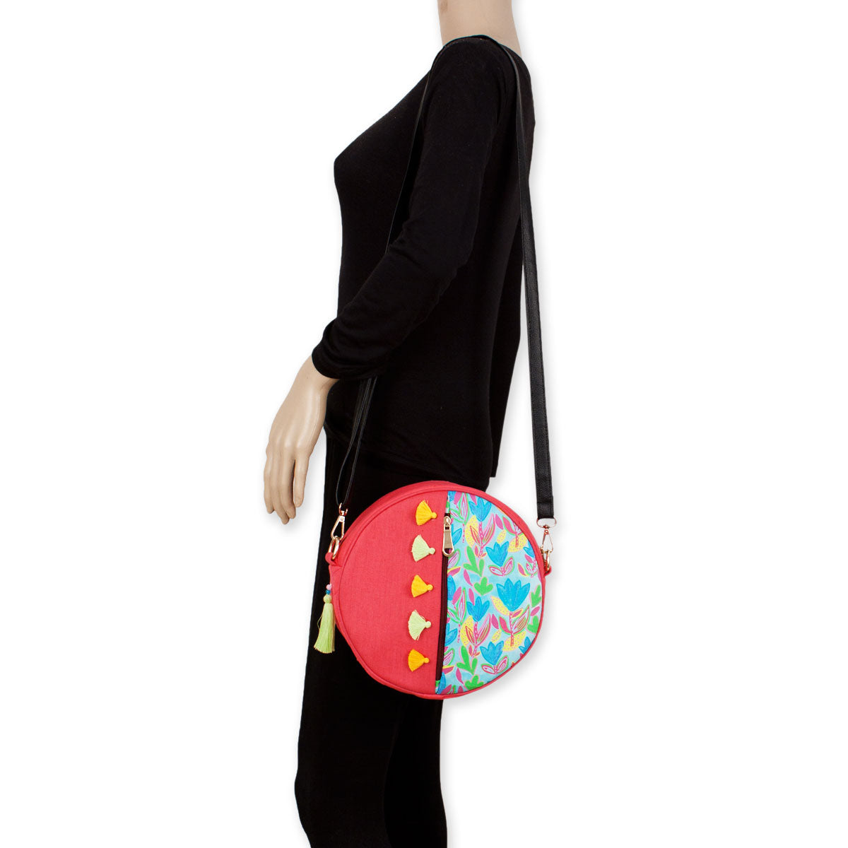 Round Red Garden Backpack