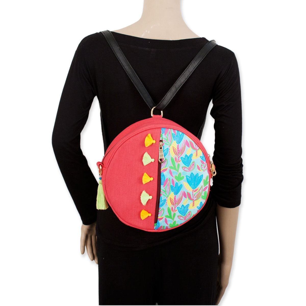 Round Red Garden Backpack