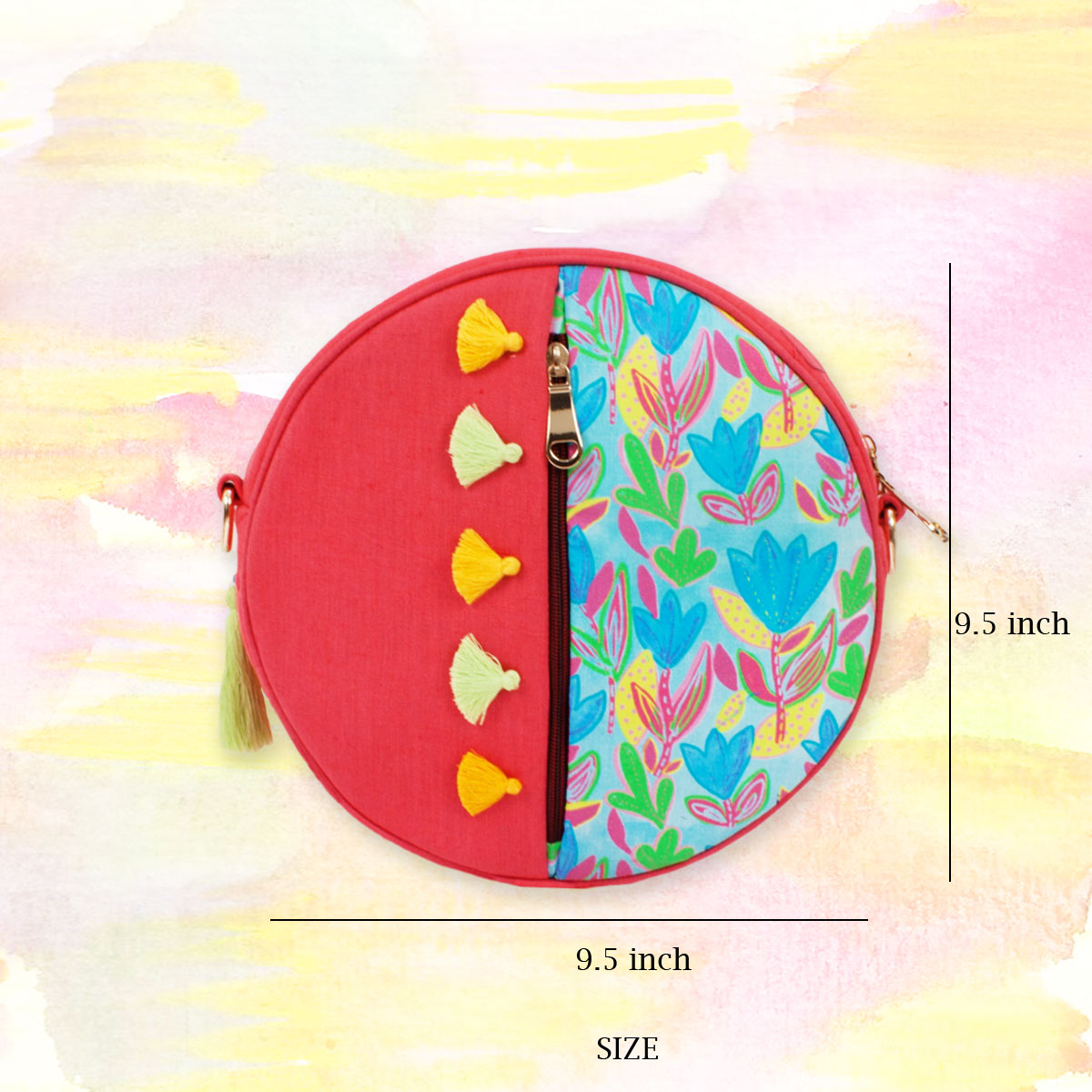 Round Red Garden Backpack