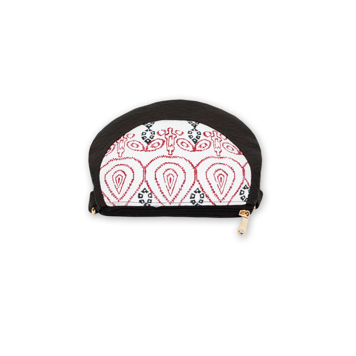 Ikkat Leaf Block Printed Sling Bag