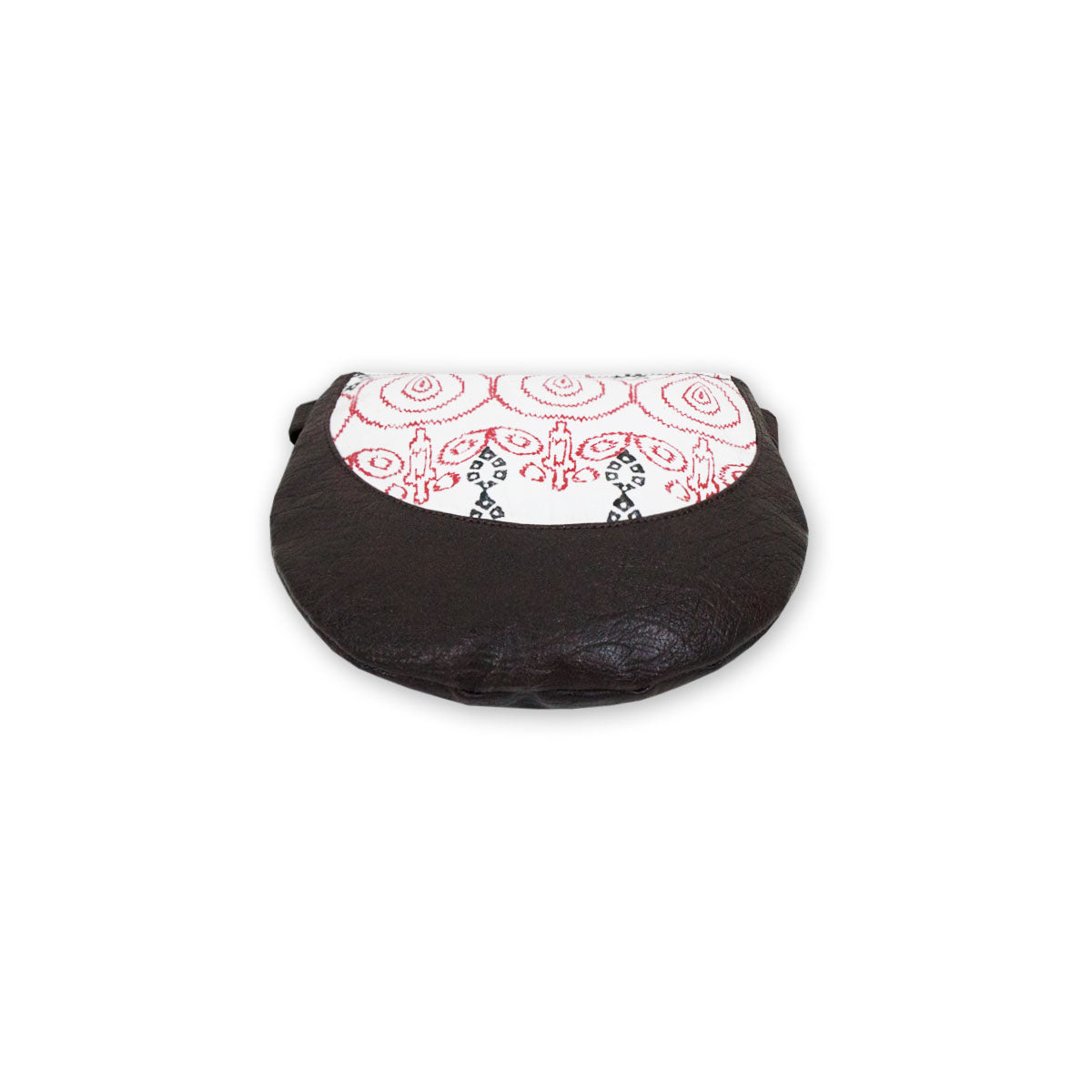 Ikkat Leaf Block Printed Sling Bag