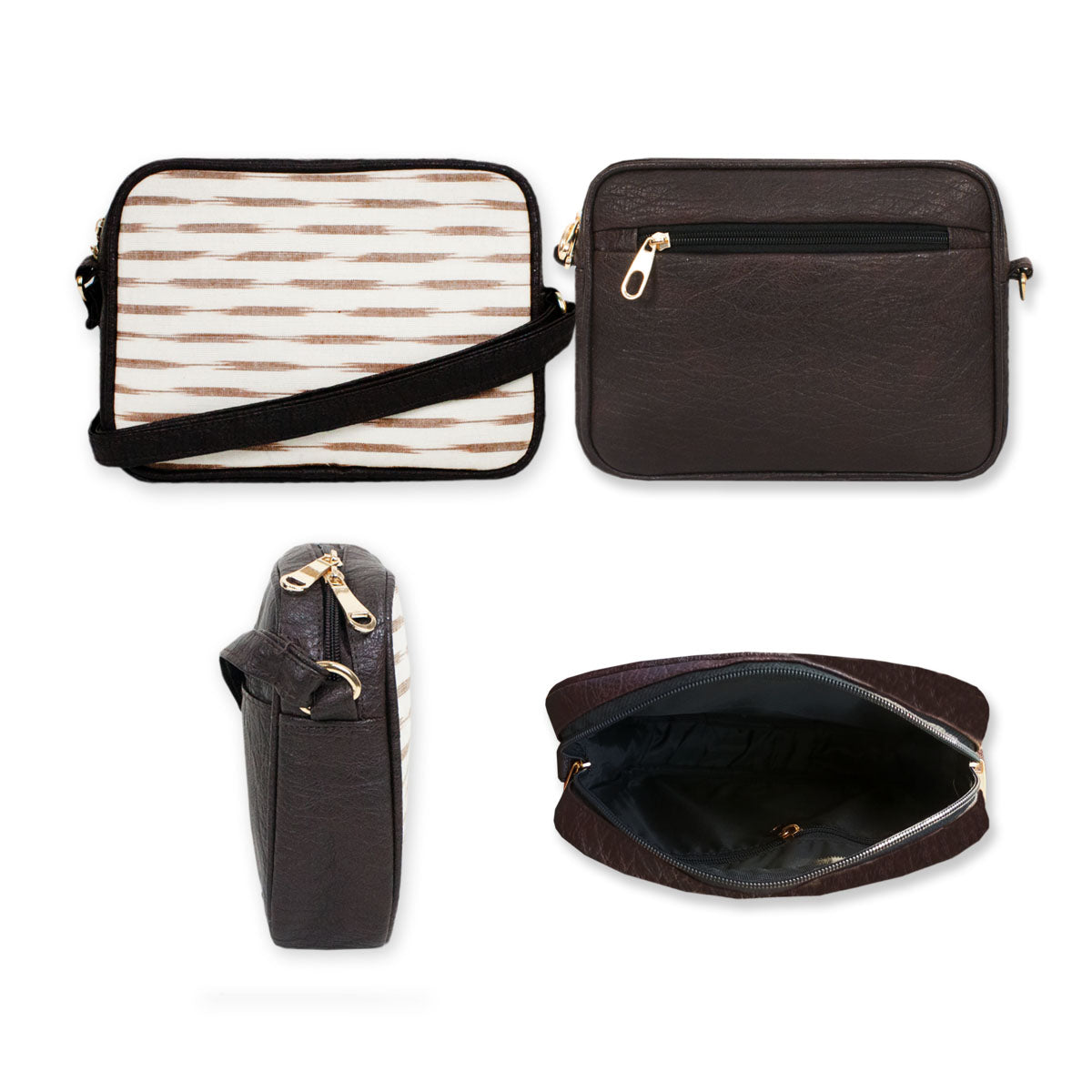 Dessert Ikkat Sling and Pouch Combo