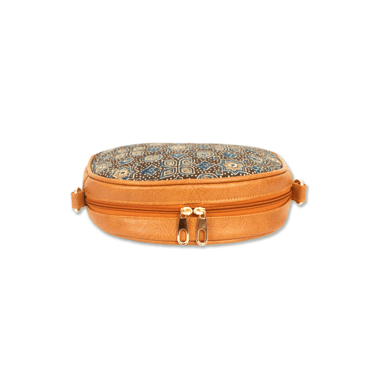 Ajrakh Block printed Box Sling Bag